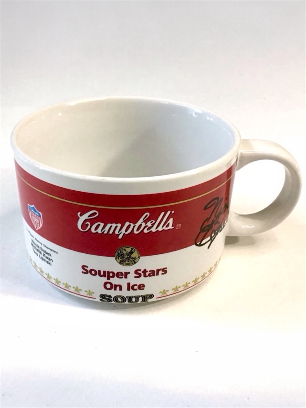 1988 Campbells Soup Mug Cup Souper Stars On Ice U.S. Figure Skating Champions